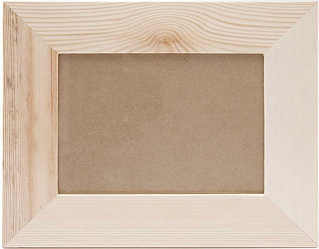 Rico Design Holz Bilderrahmen in hellem Holz und Beige, B/H: 26 x 21 cm, Tiefe: 1 cm - Bild 1
