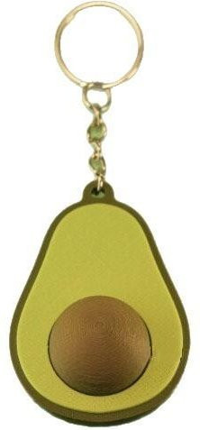 Binchi Avocado Clicker Fidget Schlüsselanhänger, Rucksackanhänger - Bild 1