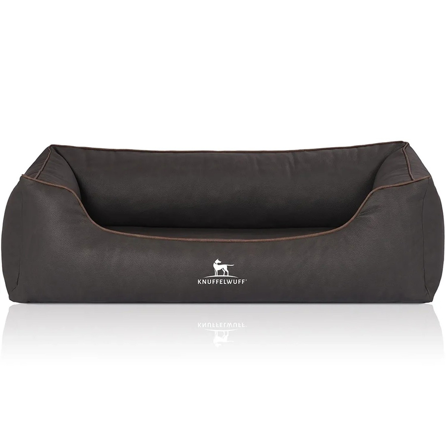 Knuffelwuff Hundebett Rockland Orthopädisch aus Kunstleder mit Memory Foam in Schwarz, B: 120 cm, T: 85 cm - Bild 2