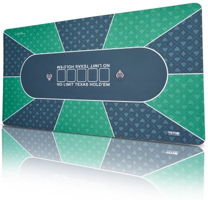 VEVOR Poker Mat Green 6-8 Spieler faltbar - Bild 1