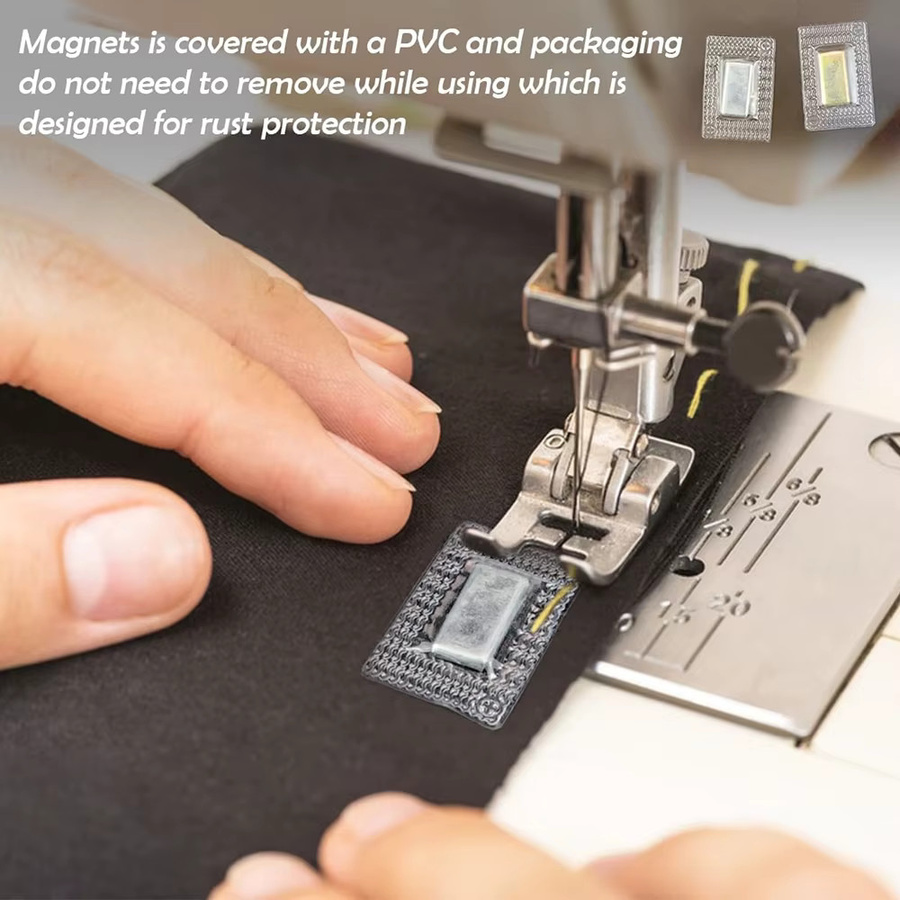 10 Paar JAY HOME magnetische Druckknöpfe zum Einnähen, unsichtbare Verschlussknöpfe in Silber für Handtaschen, Kleidung und DIY-Handwerk - Bild 3
