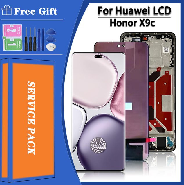 Huawei Honor X9c AMOLED Display mit 120Hz Touchscreen-Digitizer und Fingerabdrucksensor in Schwarz und Multicolour - Bild 1