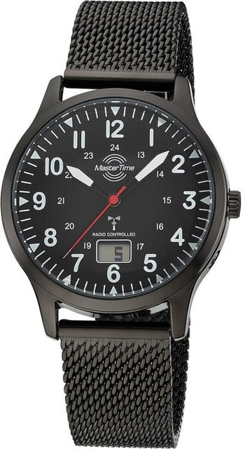 Master Time Armbanduhr, Quarz, Edelstahl, 40 mm, Herren, Schwarz - Bild 1