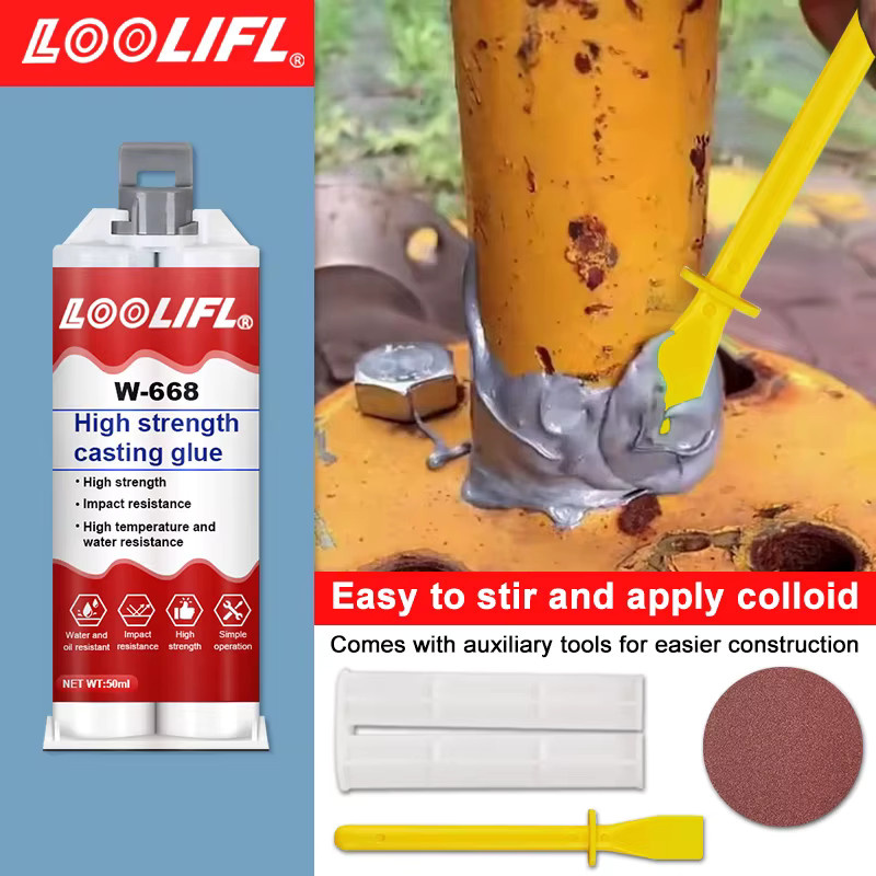 LOOLIFL Allzweck-Reparaturkleber als wasserfester AB-Kleber und Metallreparaturpaste für Gussreparaturen - Bild 5