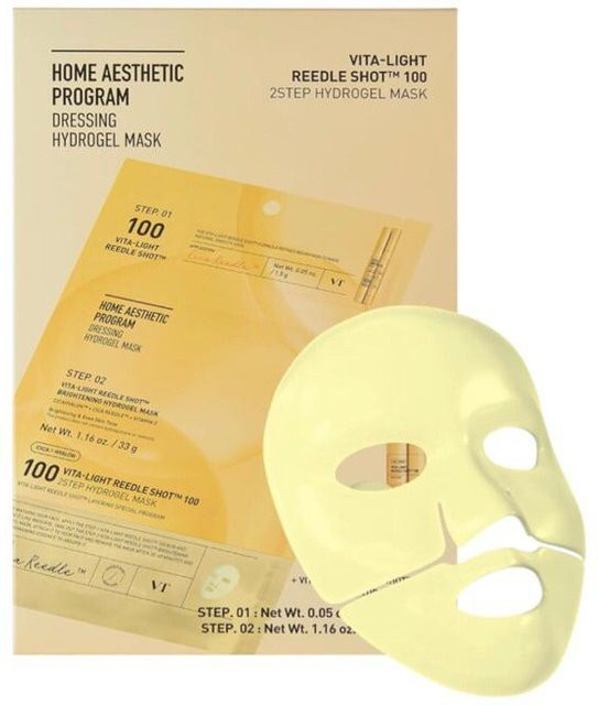 VT Vita-Light Reedle Shot 100 Hydrogel-Maske, 34,5g, Vitamin C, Niacinamid - Bild 1