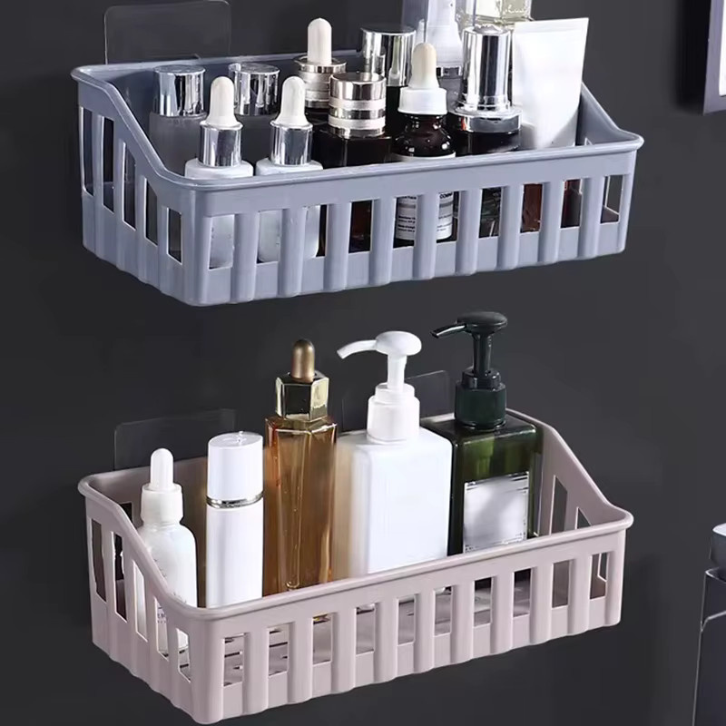 CANAMEK Badregal aus Kunststoff in Braun zur Wandmontage ohne Bohren für Dusche und WC - Bild 3