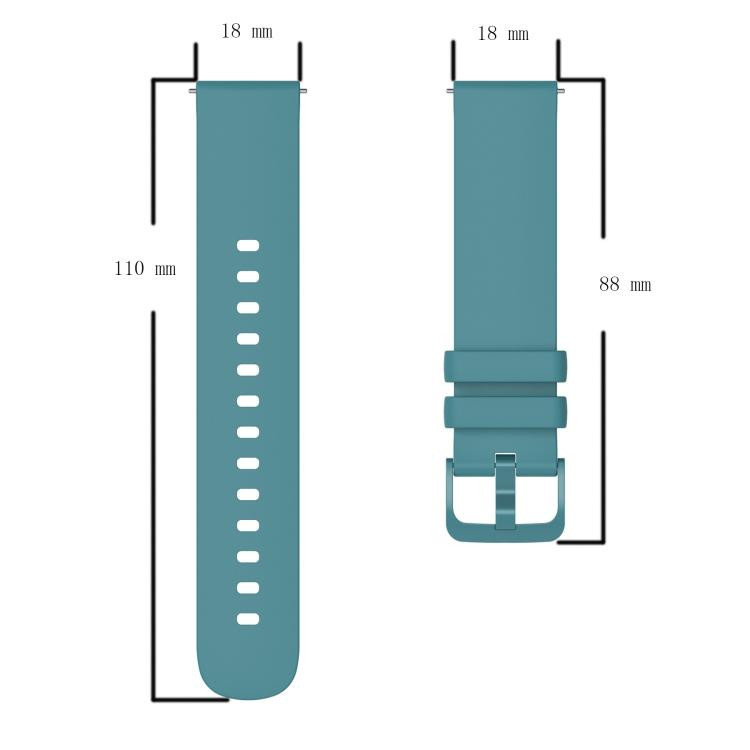 Sunsky-Spare Parts Silikon Uhrenarmband für Garmin Vivoactive 4S, 18 mm, Dunkelgrau - Bild 3