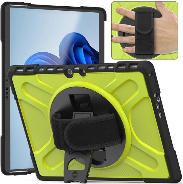 Stoßfeste 360 Grad drehbare Tablet Hülle für Microsoft Surface Pro und Surface Go in Grün - Bild 1