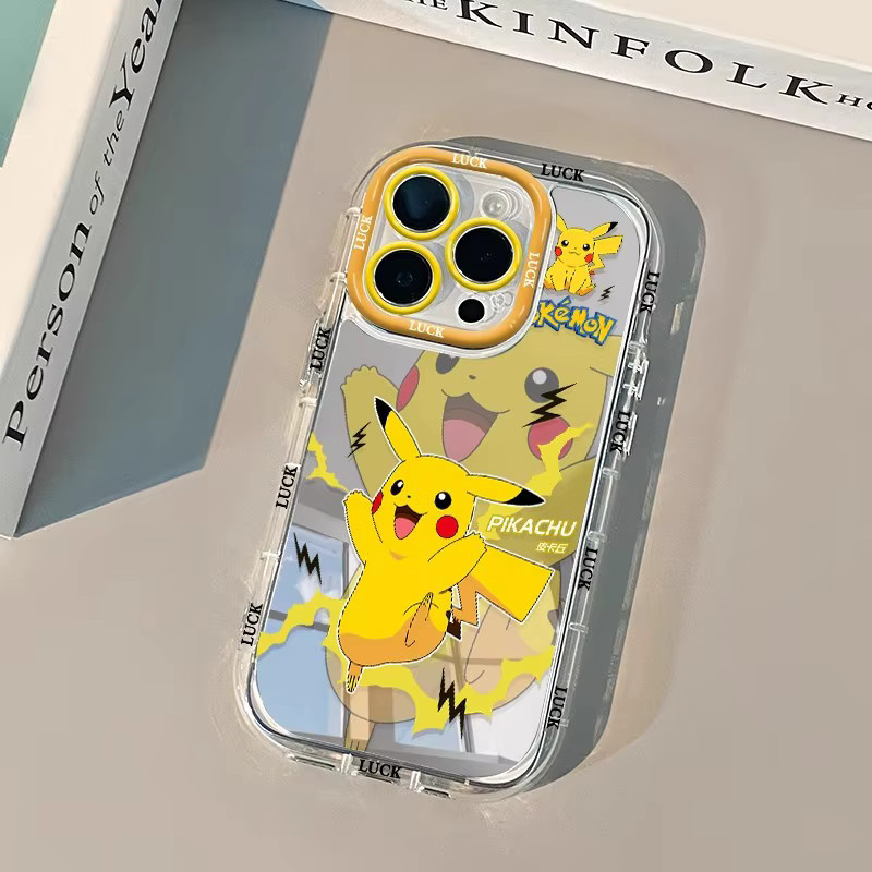 Potdemiel Spiegel-Handyhülle mit Pokémon Motiven für iPhone 11 bis iPhone 17 Pro Max Plus Air Multicolor - Bild 1