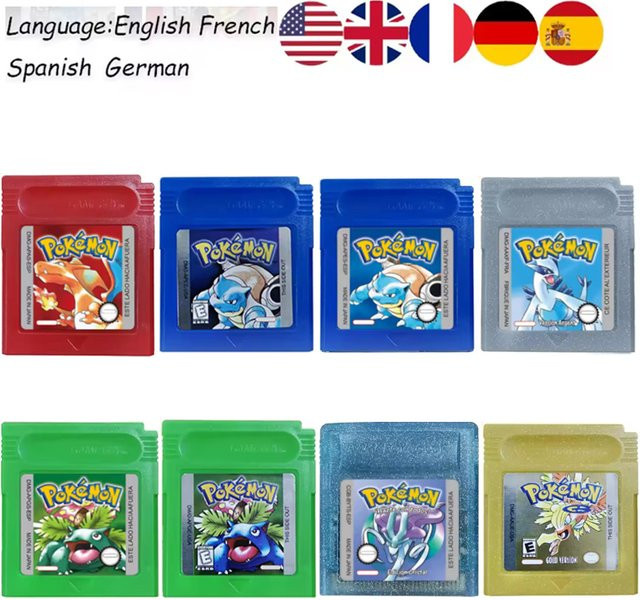 TAKARA TOMY Pokémon 16-Bit GBC Spielmodule Retro RPG in verschiedenen Versionen - Bild 1