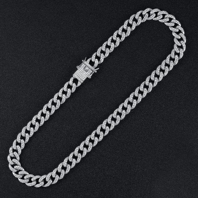 Wucifang Jewelry Halskette, Gold, Zinklegierung, Kristall, Zirkonia, Herren, 40,64 cm - Bild 1