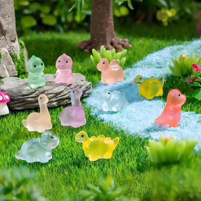 Yiran toy Leuchtende Dinosaurierfiguren Mini-Spielzeuge 10-teiliges Set - Bild 1