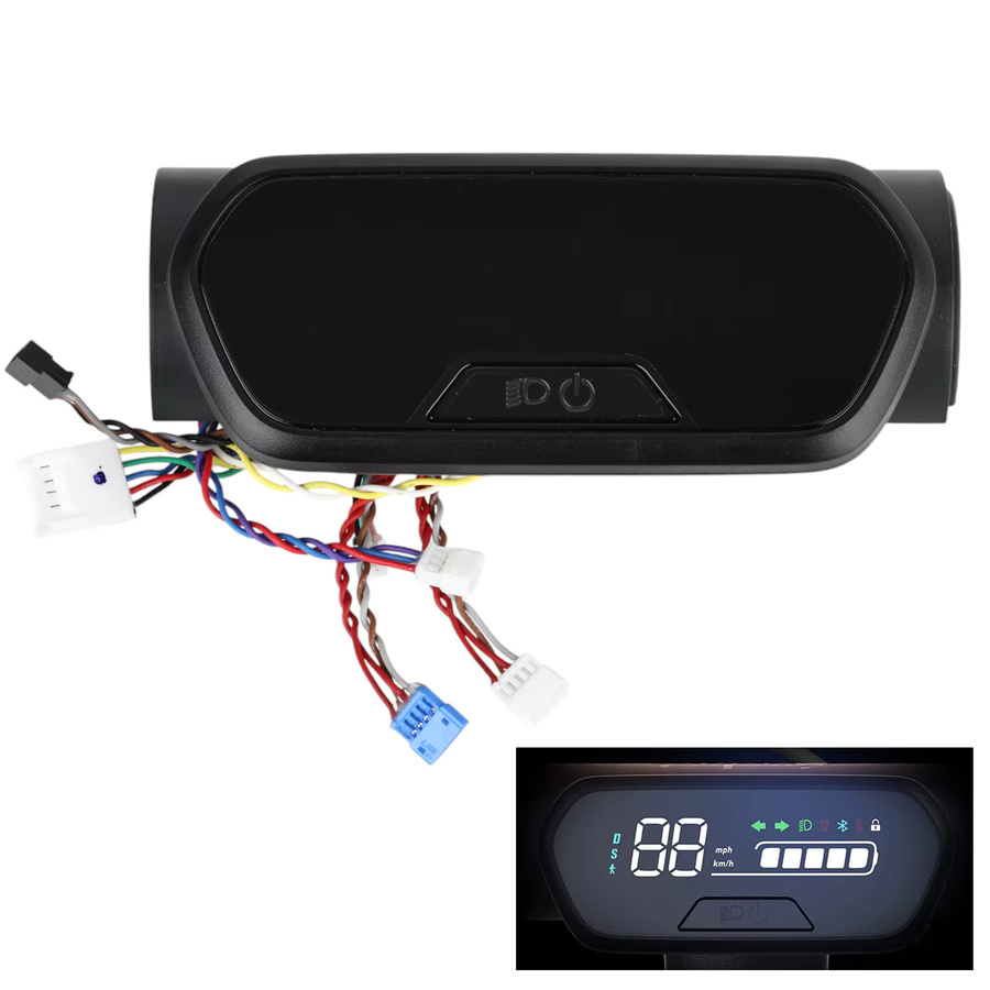 Original Dashboard für Ninebot Kickscooter E2 Pro Display Board mit Schalter Shell in Schwarz - Bild 3