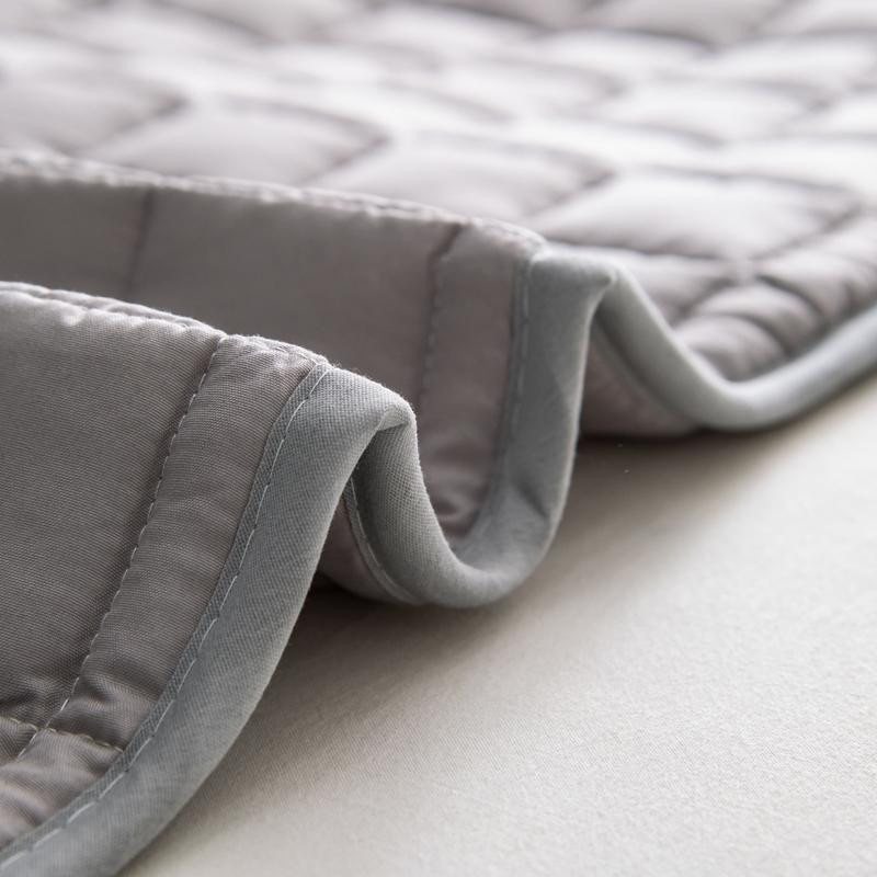Yiran Furniture Langer Kissenbezug mit gestepptem Design aus 100% Polyester, Breite: 48 cm, Länge: 120 cm - Bild 3