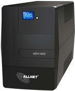 ALLNET ALL91500T USV in Schwarz mit 1500 VA und 900 W Ausgangsleistung sowie USB-Typ-B Anschluss - Bild 1
