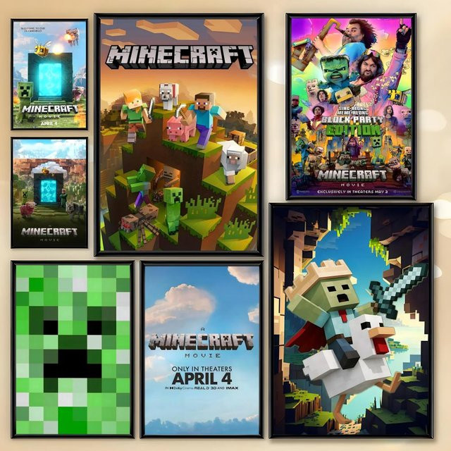 Potdemiel Game M-MineS C-CraftEs Poster, Wasserdichte HD Art Illustration zur Wanddekoration, Mehrfarbig, Rechteckig - Bild 1
