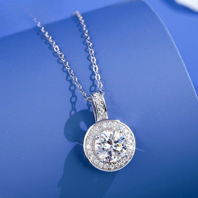 SAY Halskette 925 Silber, Weißgold plattiert, Unisex - Bild 1