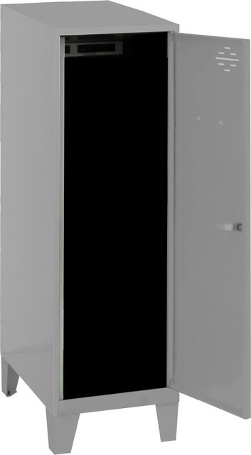 PROREGAL Schließfachwürfel AMEGO Spind mit Standfüßen und Schließfach in Grau-Grau, H x B x T: 101,5 x 40 x 50 cm - Bild 1
