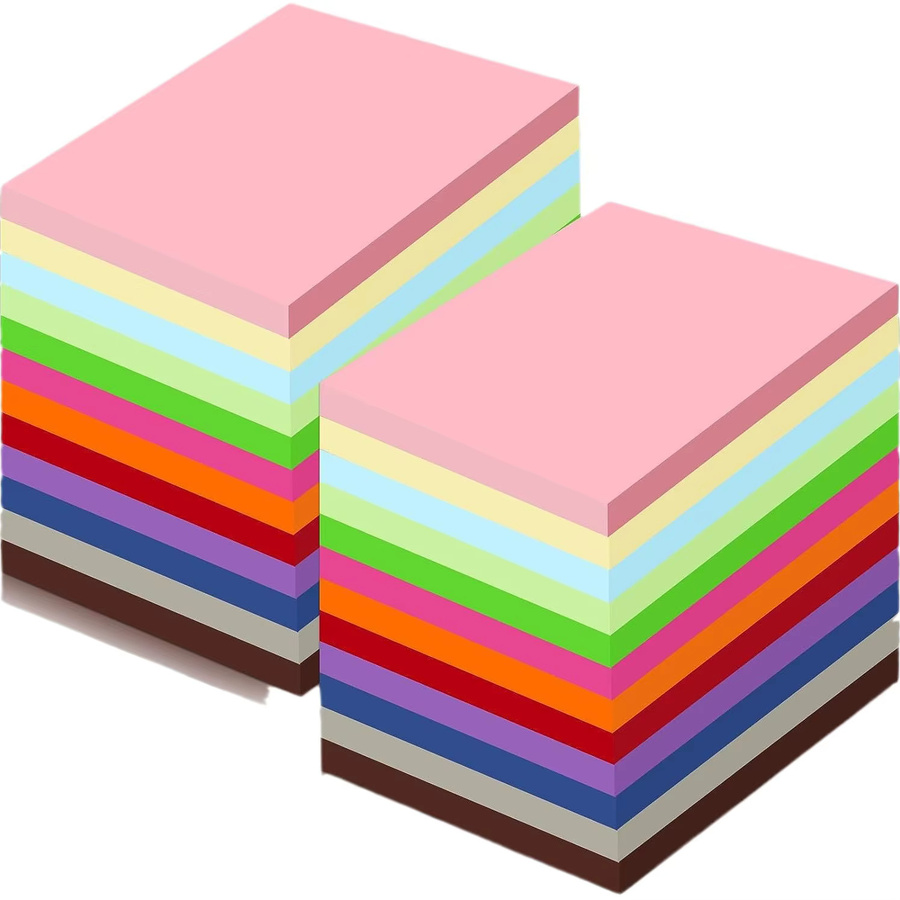 Bunte Haftnotizen für das Büro, quadratischer Notizblock in Mehrfarbig, 100 Stück, B/H: 7,6 x 7,6 cm - Bild 2