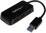 StarTech.com 4 Port USB 3.0 SuperSpeed Mini Hub in Schwarz (ST4300MINU3B) - Bild 1