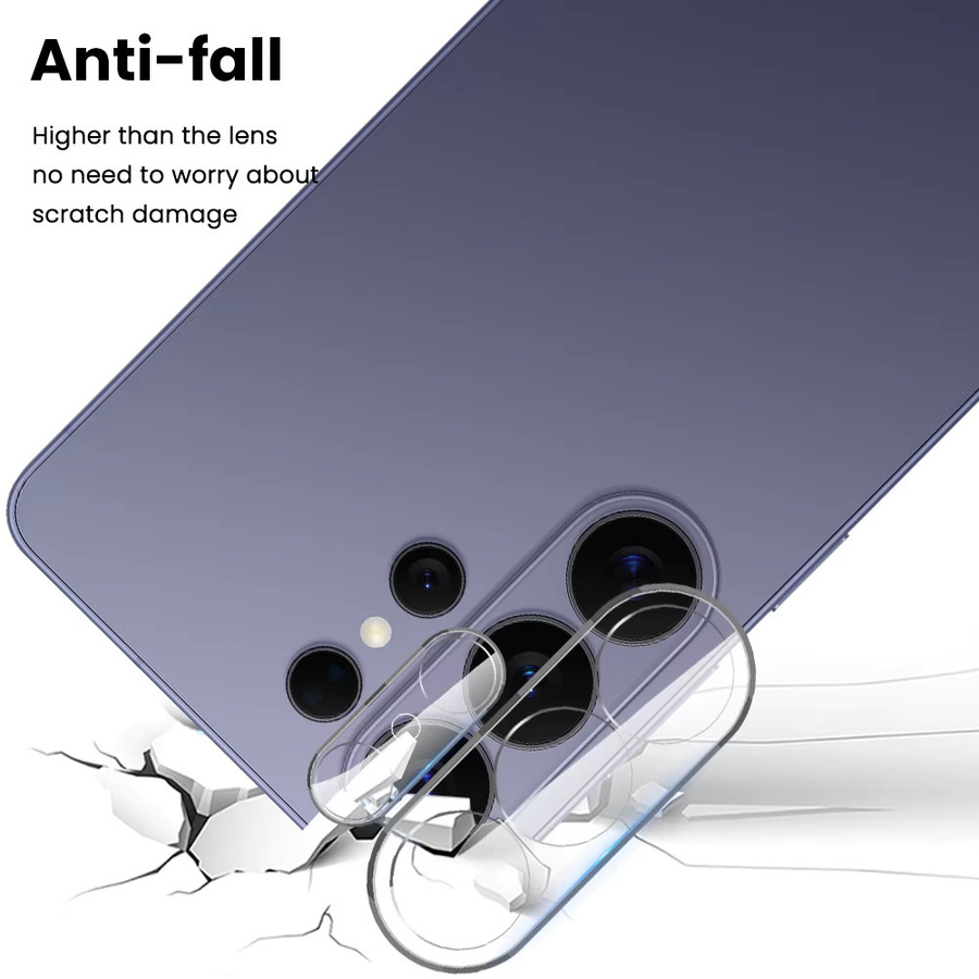 Samsung Galaxy S26 S26 Ultra S26+ S26 Ultra 5G Kameraobjektivschutz aus gehärtetem Glas in Transparent mit 3D gebogener Rücklinsenfolie - Bild 4