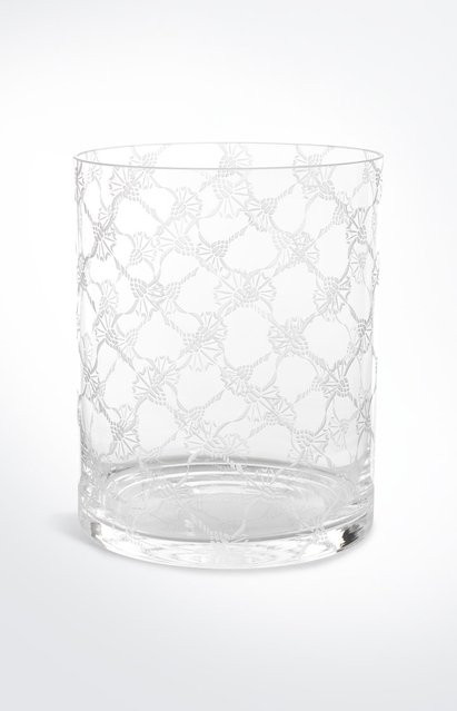 Kristallvase Allover von JOOP! Living in Weiß und Transparent, Höhe: 22 cm, Durchmesser: 18 cm - Bild 1