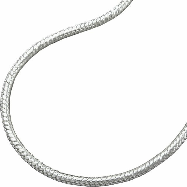 Gallay Schlangenkette 925 Silber, 1,3mm, 38cm, Unisex - Bild 1