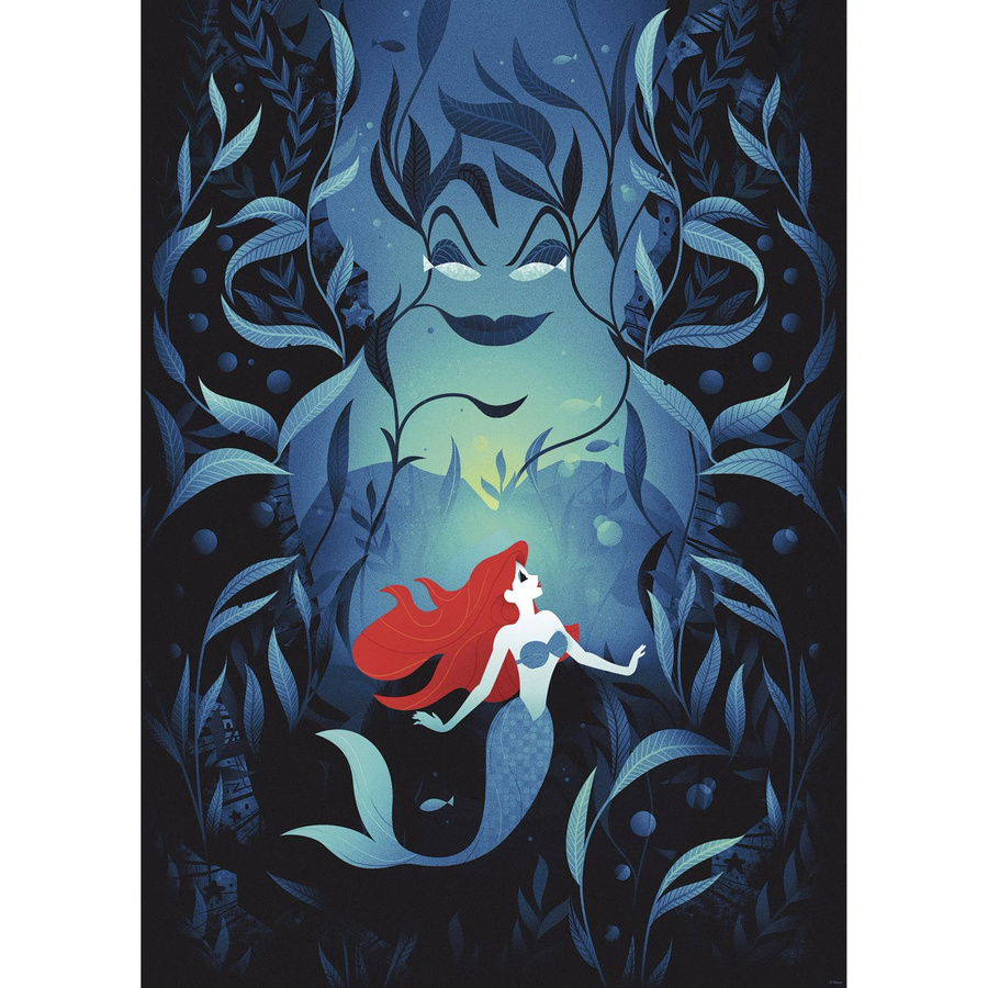Komar Wandbild Disney Ariel und Ursula in Blau und Multicolour, B: 50 cm, H: 70 cm - Bild 2