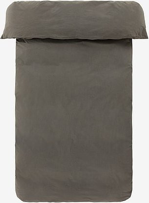 Jotex LOCRI Bettbezug aus Bio-Baumwolle in Grau, Single-Größe, Percale - Bild 1
