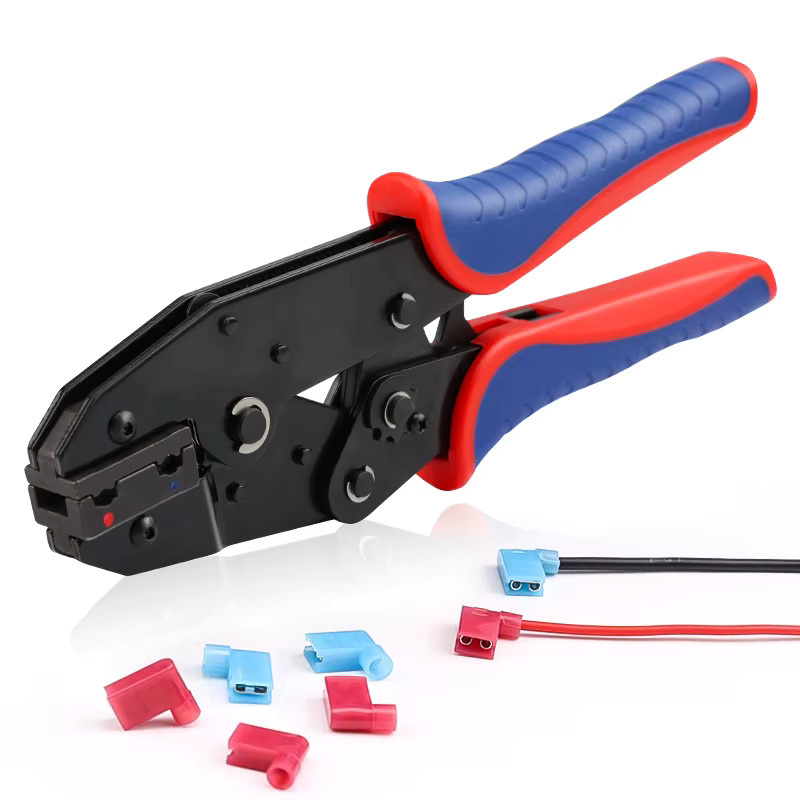 YEFYM Crimpzange YF-07FL für Flaggenklemmen FLDNY1.25/2 und rechtwinklige vorisolierte Flachstecker, geeignet für 18–13 AWG (1–2,5 mm2) - Bild 7