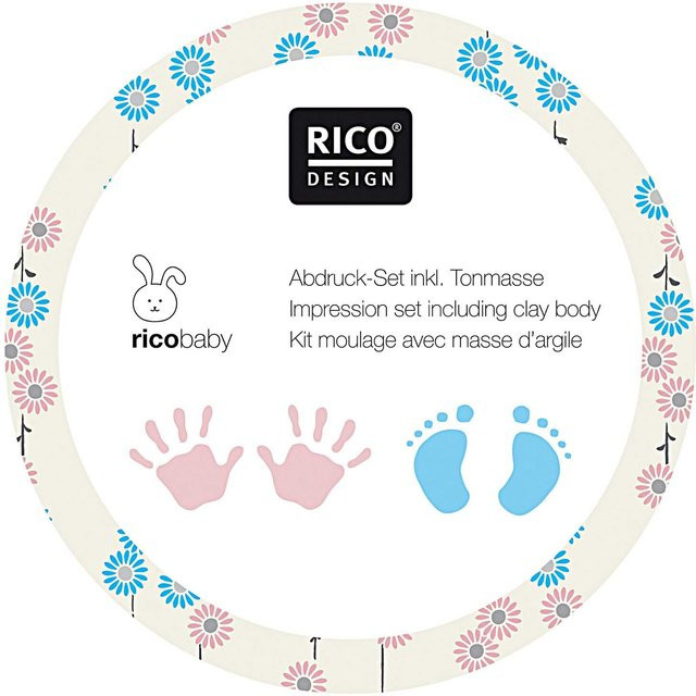 Rico Design Abdruckset Dose, Metall, Bunt / Mehrfarbig, Weiß, Natur - Bild 1