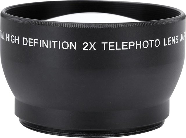 Andoer HD-Telekonverter-Teleobjektiv mit 2-facher Vergrößerung für Kameras mit 52 mm Mount, Weiß - Bild 1