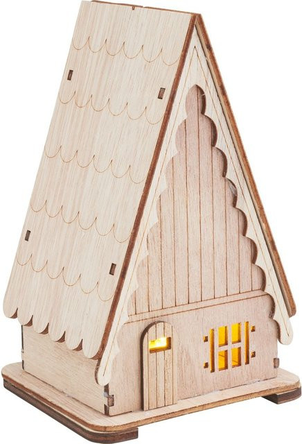 VBS Dachhaus Holzbausatz mit LED - Bild 1