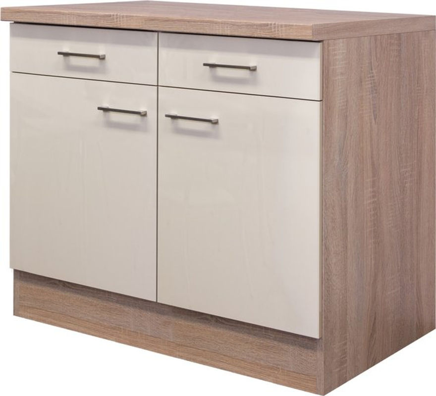 Flex-Well Küchen-Unterschrank Orlando in Sonoma Eiche Nachbildung, Breite: 100 cm - Bild 3
