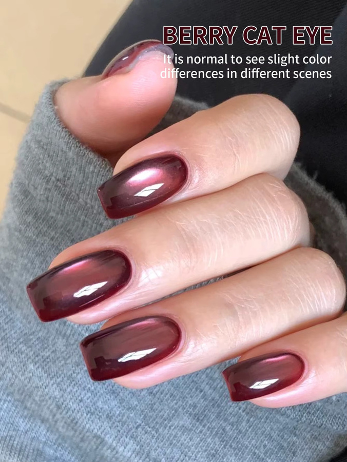 XEIJAYI Katzenauge-Gel-Nagellack, Beerenfarben, 15 ml, Damen - Bild 4
