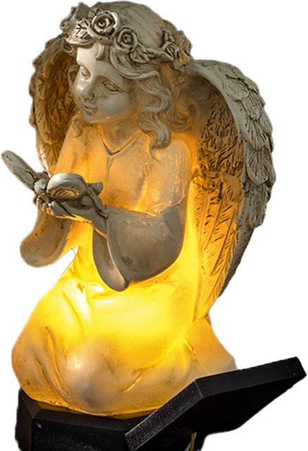 LED Solar Engel hockend - Bild 1