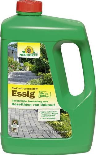 Neudorff Grundstoff Essig zur Unkrautbekämpfung auf Wegen, Bordsteinen, Gehwegen und Terrassen sowie zur Desinfektion von Garten-Schneidewerkzeugen - Bild 1