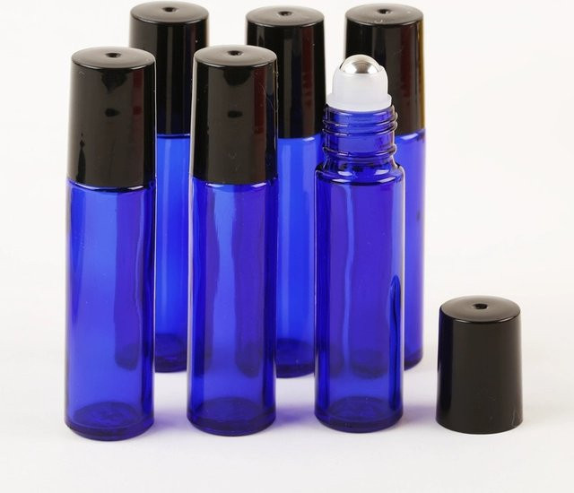 FIGHTYU Roll-on-Flaschen mit Edelstahl-Rollkugeln, 10 ml, 10 Stück - Bild 1