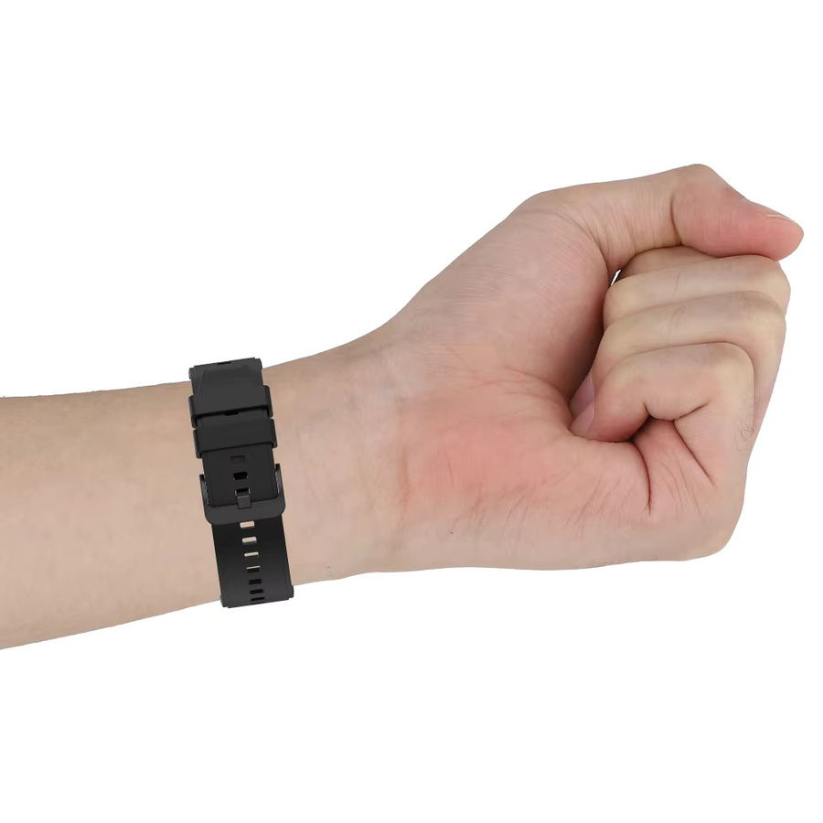 Huawei Uhrenarmband Silikon, Schwarz, Unisex, 22mm, 20mm - Bild 2