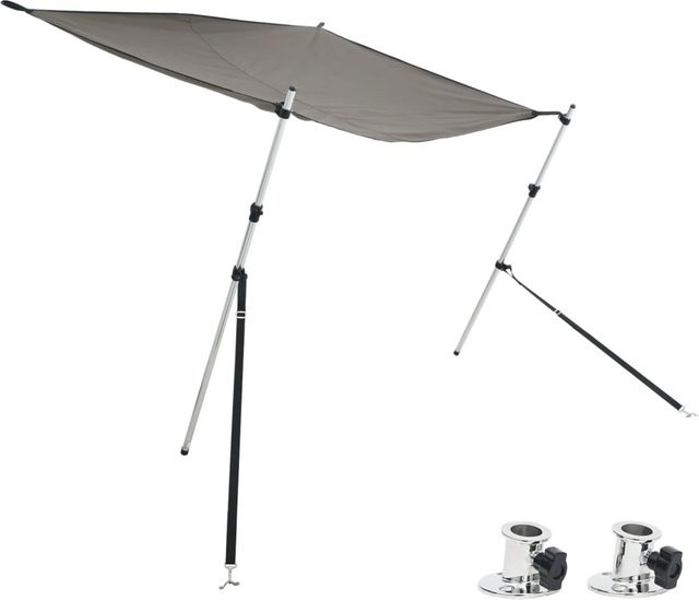 T-Top Sonnensegel Erweiterung VD Home Furnishing aus Polyester in Anthrazit, B/T: 174 x 205 cm - Bild 1