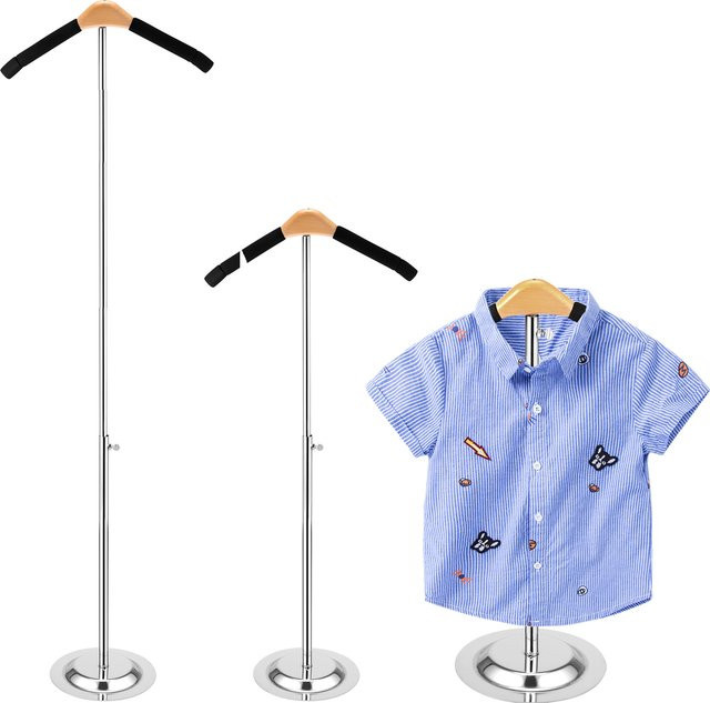 Willstar Verstellbarer T-Shirt-Ausstellungsständer in Silber, Flexibler Schulterständer und Kleidungsständer, B/T/H: 70 x 31 x 31 cm - Bild 1