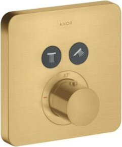 Hansgrohe ShowerSelect UP-THM Fertigmontageset mit Thermostat und 2 Anschlüssen in Brushed Brass Gold Optik - Bild 1