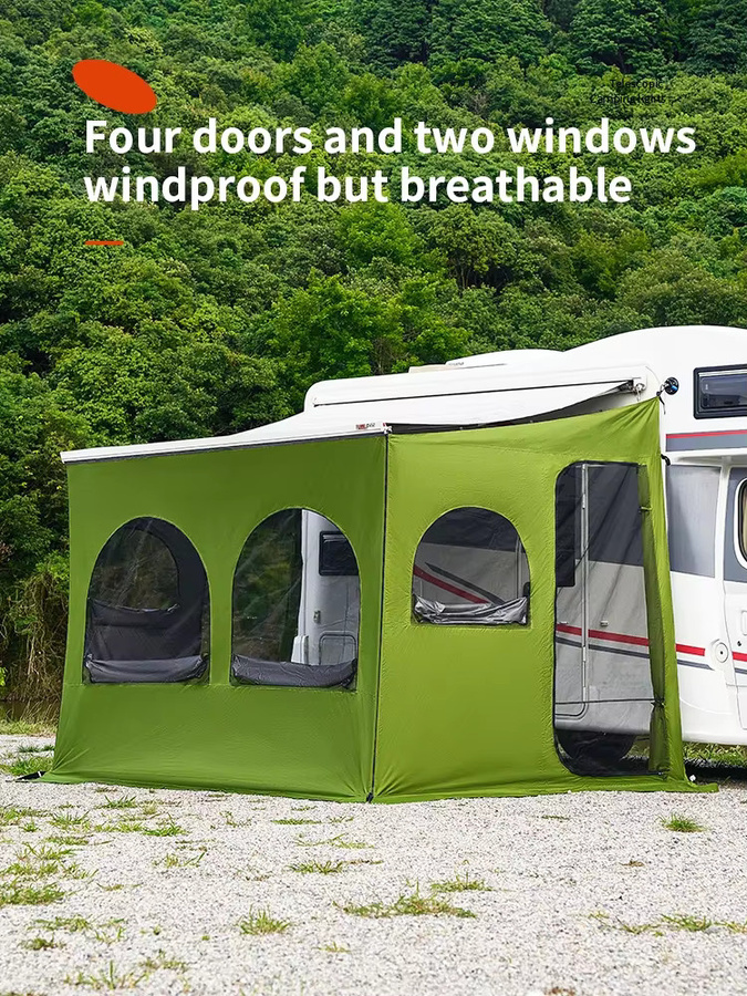 Camperig Wohnwagen-Markisenzelt als Sichtschutz und Sonnenschutz für dein Wohnmobil in Grün - Bild 2