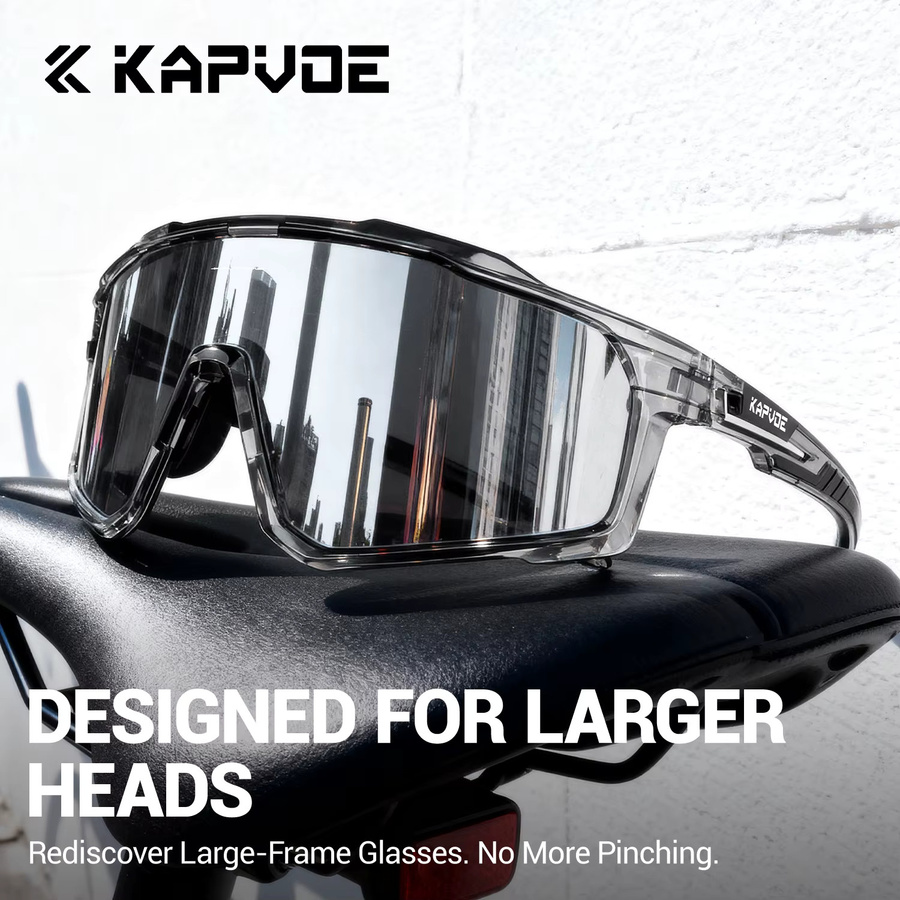 KAPVOE Sportsonnenbrille, Herren, Vollrand, Kunststoff, Photochrome - Bild 5
