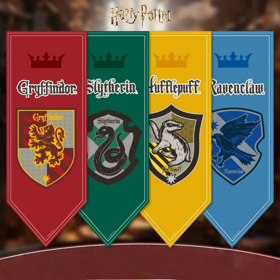 OTRAINBOW Harry Potter Wandbehang Banner Flagge Gryffindor Slytherin Ravenclaw B/H: 120 x 45 cm - Bild 2