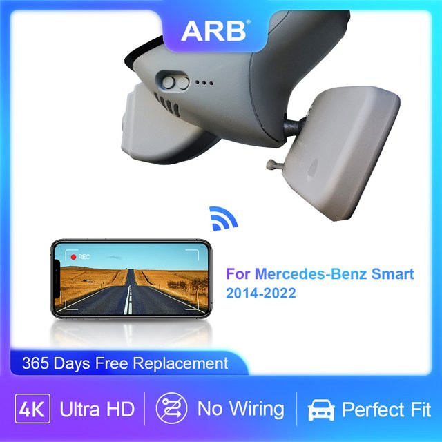 ARB 4K Dashcam in Grau für Renault Clio 4, Mégane 3, Twingo, Laguna 3 sowie Benz Smart W453 Fortwo und Forfour (2014–2022) als OEM Autokamera - Bild 1