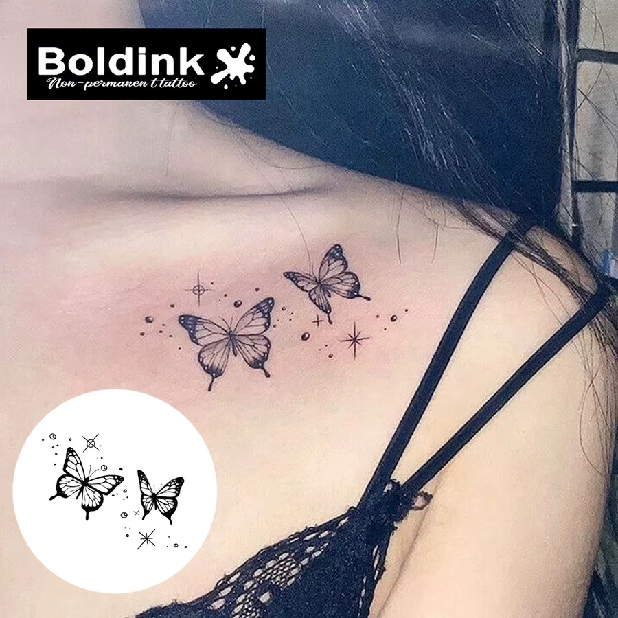 Boldink Lunar Wings Temporäres Tattoo, wasserfest, semi-permanent - Bild 2