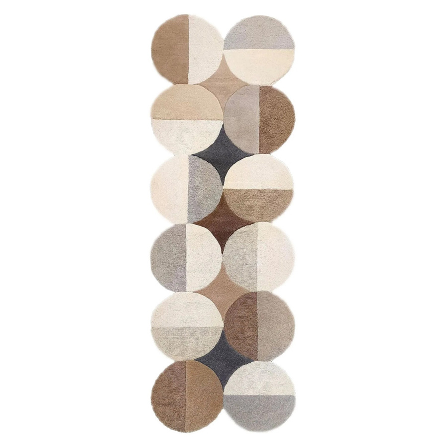 Flair Rugs Wollteppich Mia Ellipse in Beige, Oval, Breite: 80 cm, Länge: 230 cm - Bild 2