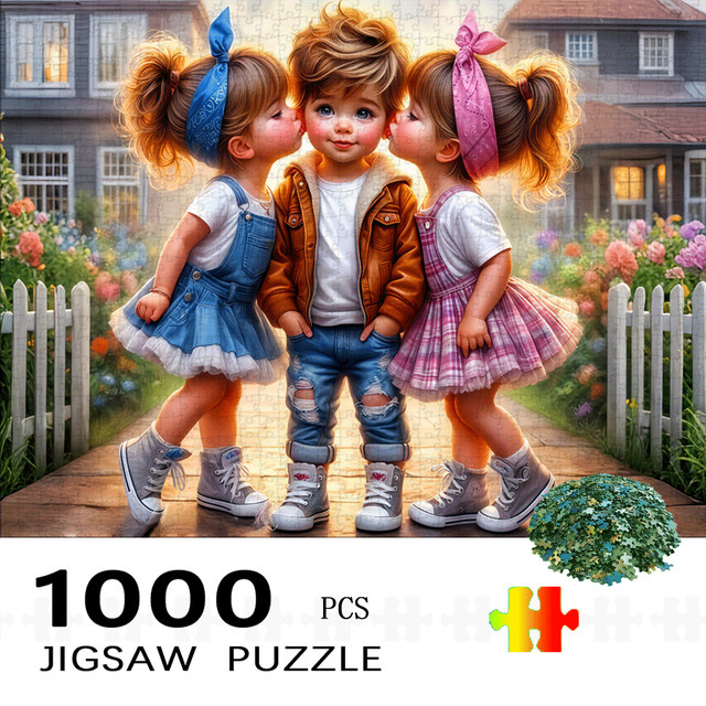 AZNM Spielplatz-Szenen Puzzle, Bunt / Mehrfarbig, 1000 Teile - Bild 1