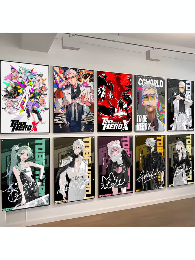 To Be Hero X Anime DIY Sticky Poster von Potdemiel, Vintage Dekorative Malerei in Multicolor und Weiß - Bild 7